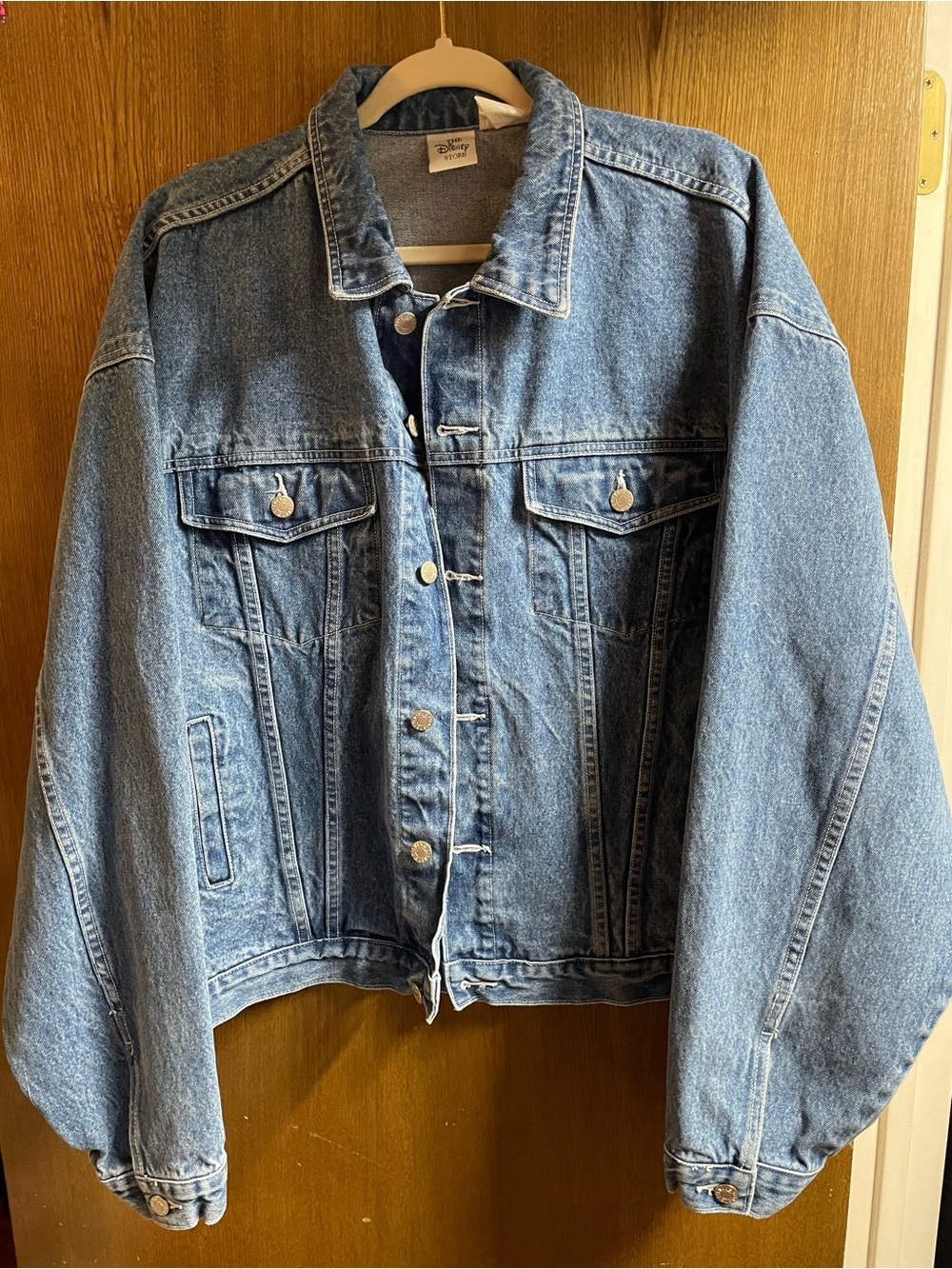 Disney Winnie the Pooh Light Blue Denim Jacket with Button Front